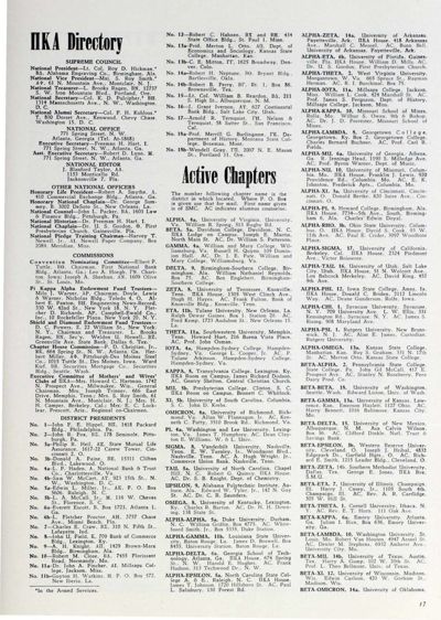 Pi Kappa Alpha Directory, April 1946